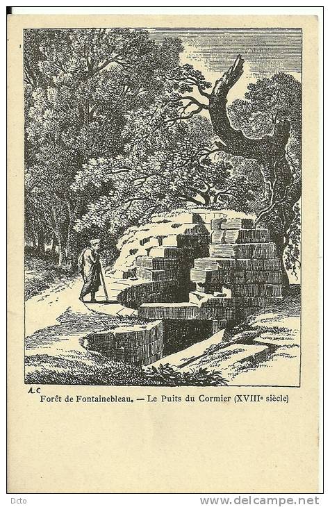 Forêt  De Fontainebleau - Le Puits Du Cormier (XVIII°s) - Alfred Pouyé Librair. - Fontainebleau