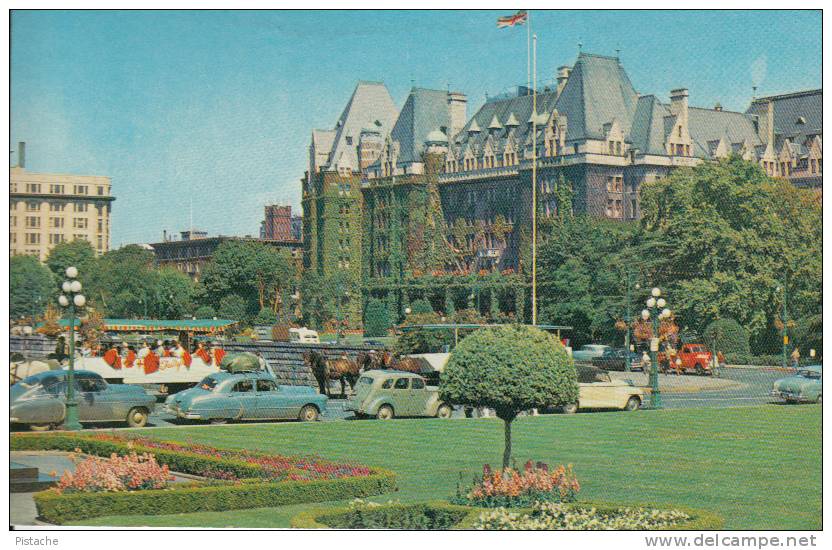 Victoria British Columbia B.C. - Empress Hotel - Cars Voitures - Slightly Damages - See 2 Scans - Victoria