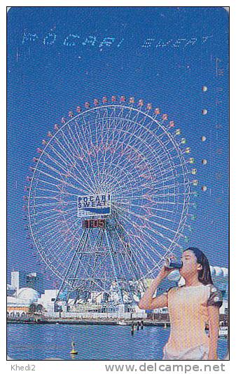 Télécarte Japon / 110-67547 - PARC D´ATTRACTION / Grande Roue Pocari Sweet - AMUSEMENT PARK Japan Phonecard - ATT 217 - Jeux