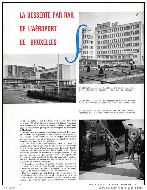 Magazine SHELL AVIATION NEWS - N° 314 +/- 1965 - Débris POLDERS - Aéroport BRUXELLES - Avions SUEDE (3115) - Luchtvaart