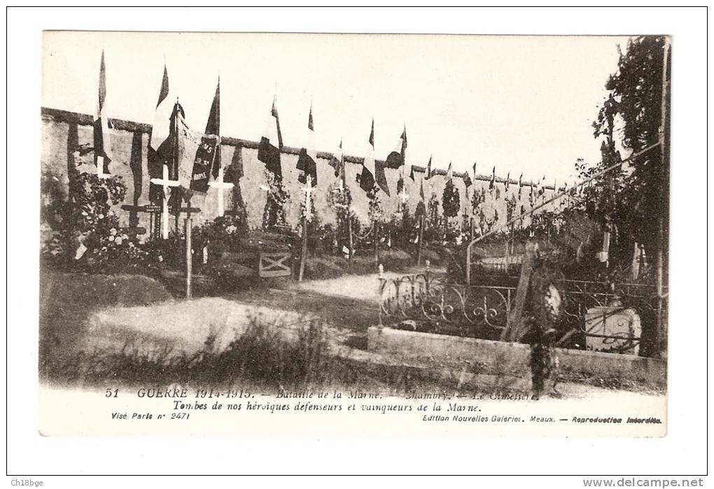 CPA : 77 - Chambry : Cimetière De Chambry : Tombes De Nos Héroïques Défenseurs Et Vainqueurs De La Marne - War Cemeteries