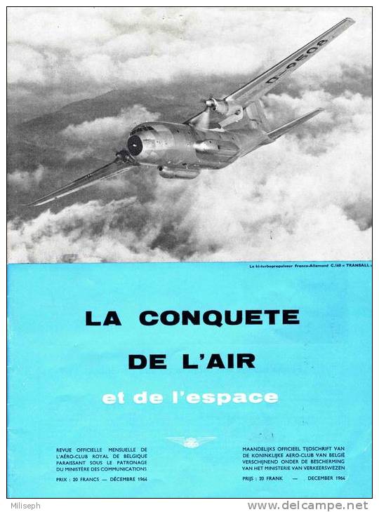 Magazine LA CONQUETE DE L'AIR ET DE L'ESPACE - 12-1964 -   (3117) - Fliegerei