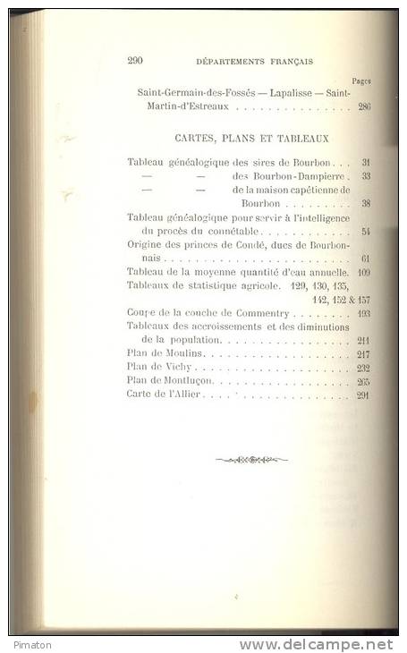 L'ALLIER  Par  I.A  . RAYEUR , Livre Numéroté De 290 Pages - Bourbonnais