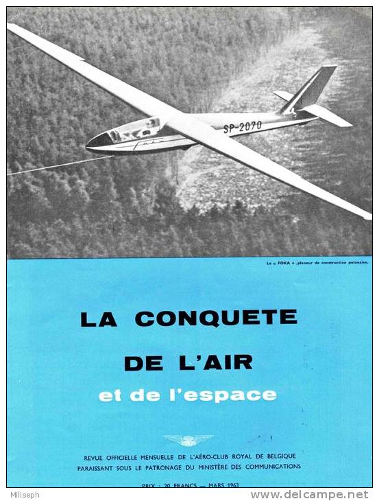 Magazine LA CONQUETE DE L'AIR ET DE L'ESPACE - 03-1963 -  Pub.  F.N. HERSTAL - BOEING - SABCA   (3118) - Luchtvaart