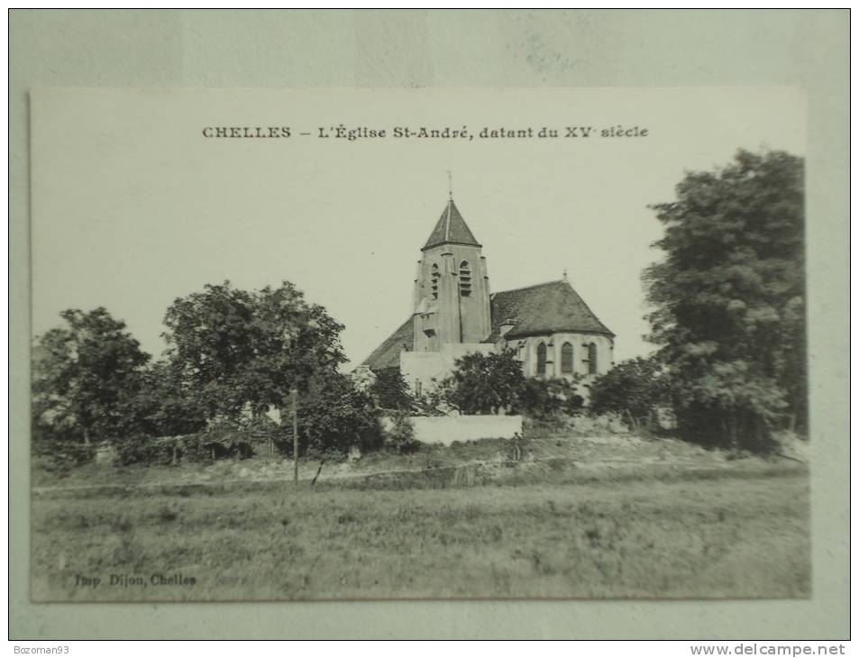 CHELLES  ( 77 ) L'EGLISE SAINT ANDRE  CPA - Chelles