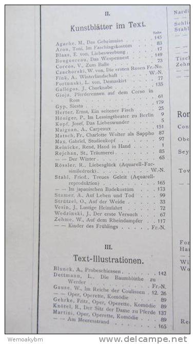 Buch "Moderne Kunst In Meister-Holzschnitten"  Band 6, Verlag Von Rich. Bong. Berlin, 4,1 Kg Schwer, 42x31x4cm, Von 1891 - Malerei & Skulptur