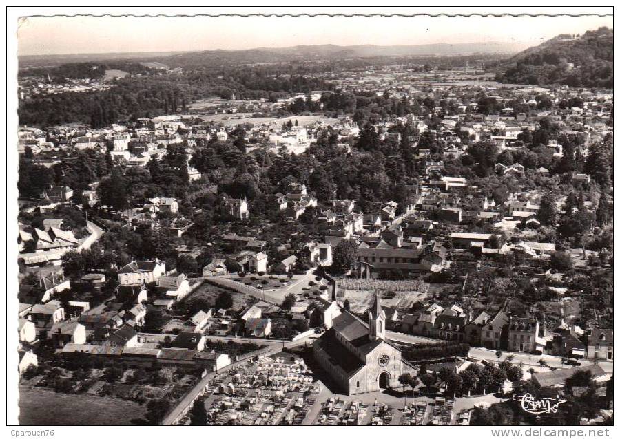 Jurançon Cpsm Vue Générale Aérienne Petit Format Dentellée - Jurancon