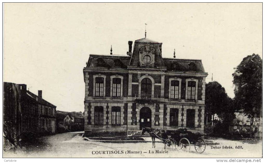 51 - COURTISOLS - La Mairie - Animée - Courtisols