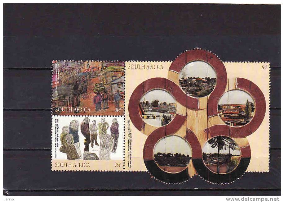 Afrique Du Sud  2012** Pas De Chaux, Peinture - Centenary Of Alexandra Sheet (**) - Hojas Bloque