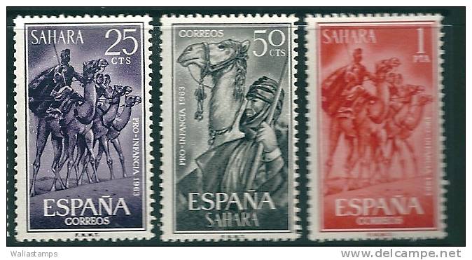 Sahara 1963 SG 214-6 MNH** - Spanische Sahara