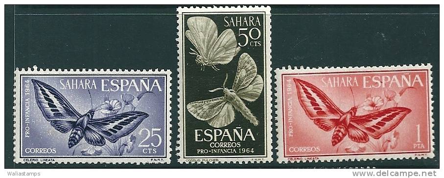 Sahara 1964 SG 222-4 MNH** - Spanische Sahara