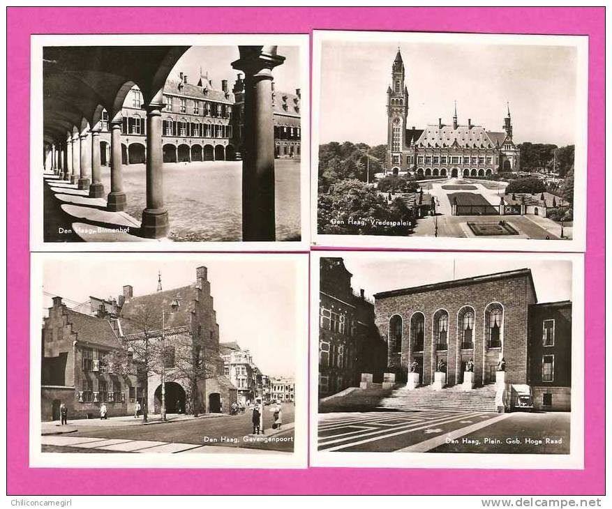 Den Haag - Animée - Prison Gate - La Cour De Justice - Le Palais - Monument Galerie - Place - 10 Snapshots  9 X 7 Cm - Den Haag ('s-Gravenhage)