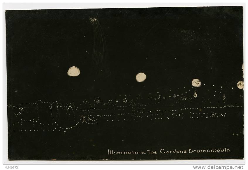 BOURNEMOUTH : ILLUMINATIONS, THE GARDENS - Bournemouth (avant 1972)