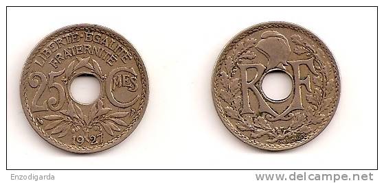 25 Centimes - Lindauer - Cupro-Nickel - ETAT TTB - 1927 - G 380 - F 171-11 - 25 Centimes