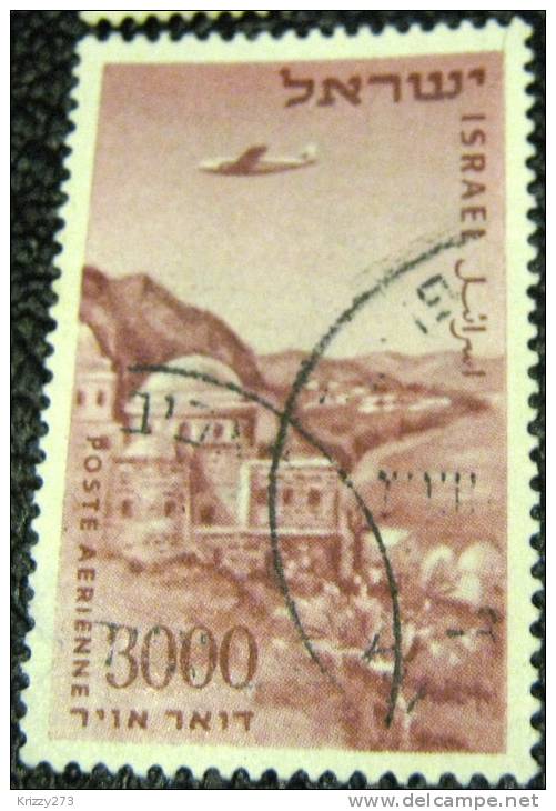 Israel 1953 Airmail Tomb Of Meir Baal Haness 3000pr - Used - Gebruikt (zonder Tabs)