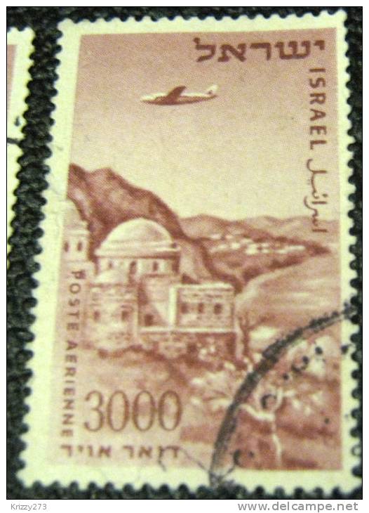 Israel 1953 Airmail Tomb Of Meir Baal Haness 3000pr - Used - Oblitérés (sans Tabs)