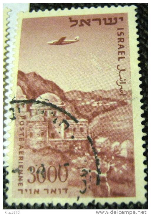 Israel 1953 Airmail Tomb Of Meir Baal Haness 3000pr - Used - Gebruikt (zonder Tabs)