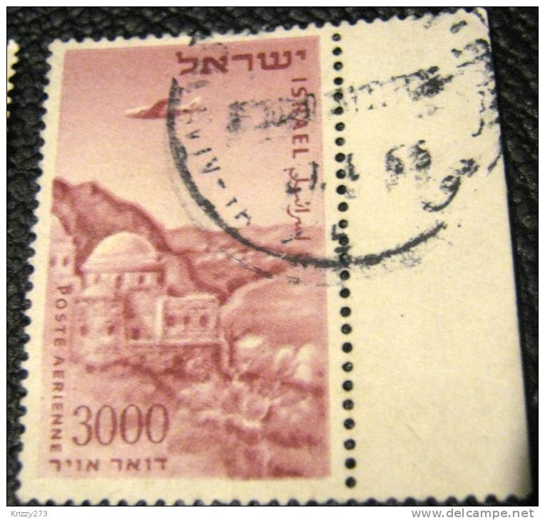Israel 1953 Airmail Tomb Of Meir Baal Haness 3000pr - Used - Gebruikt (zonder Tabs)