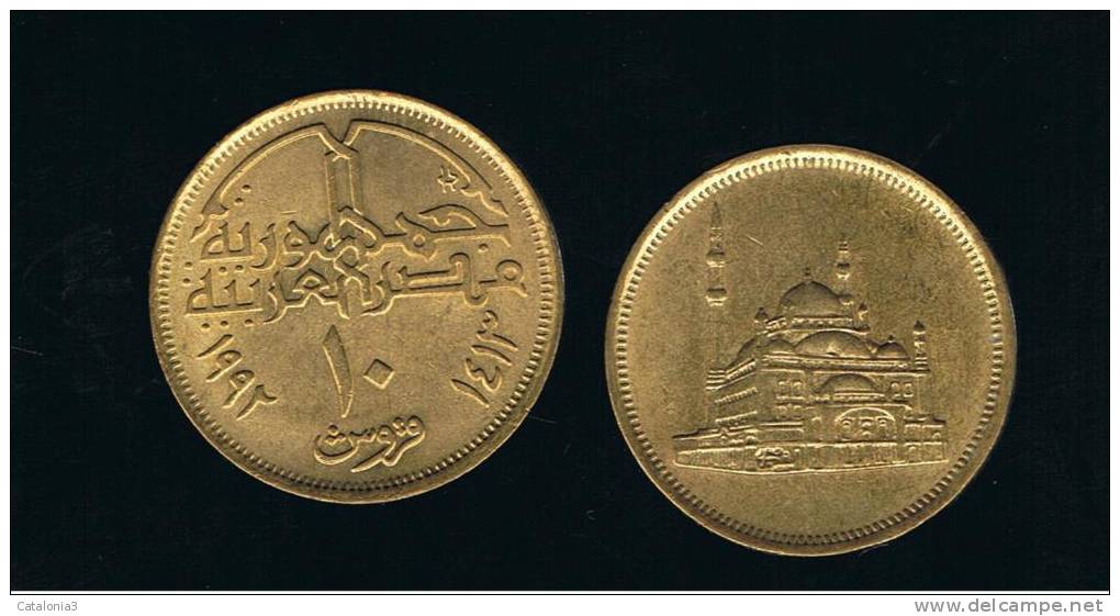 EGIPTO -   10  Piastres 1992  KM732 - Aegypten