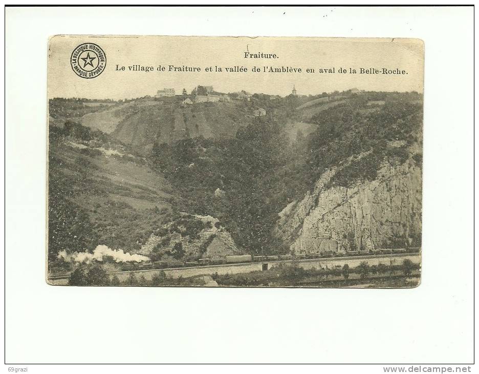 Fraiture Village Et La Vallée De L'Amblève En Aval De La Belle Roche Chemin De Fer Et Train - Aywaille