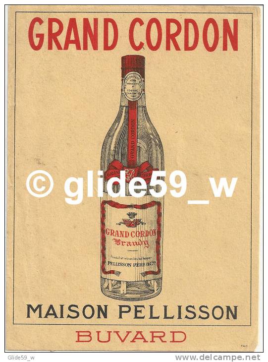Buvard GRAND CORDON - Maison PELLISSON - Liqueur & Bière