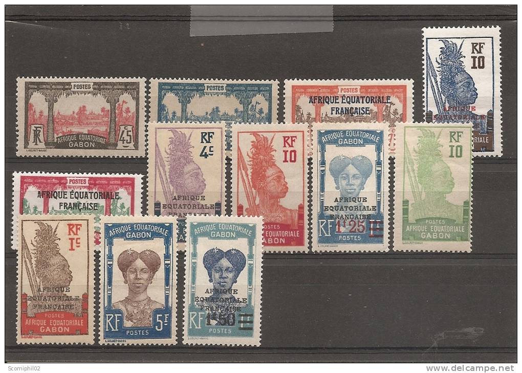 Gabon ( Lot De Timbres Divers X -MH) - Sonstige & Ohne Zuordnung