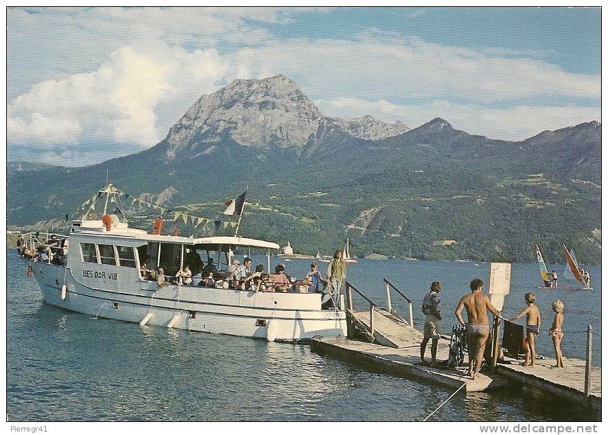 CPA-1970-05-LAC DE SERRE-PONCON-LA BAIE ST MICHEL-BATEAU -ILES D OR VIII--TBE - Autres & Non Classés