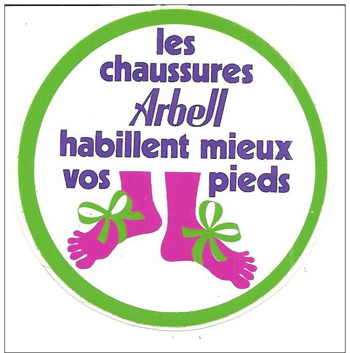 Les Chaussures Arbell Habillent Mieux Vos Pieds - Autocollants