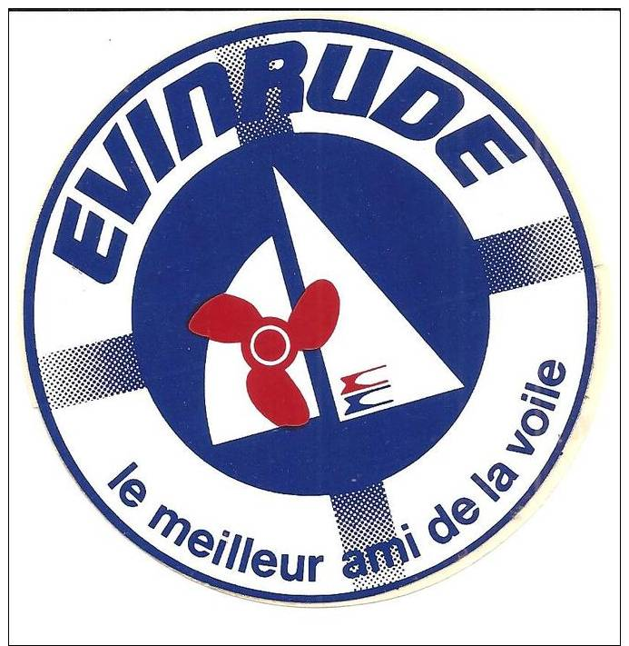 EVINRUDE Le Meilleur Ami De La Voile - Autocollants