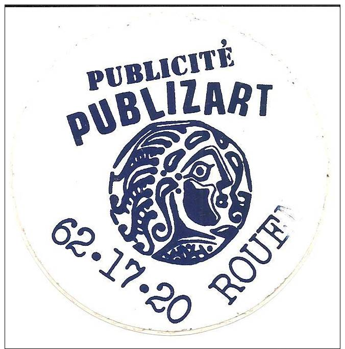 Publicité PUBLIZART - 62.17.20  Rouen - Adesivi