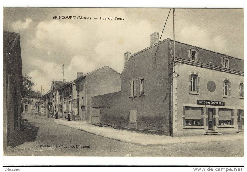 Carte Postale Ancienne Spincourt - Rue Du Four - Spincourt