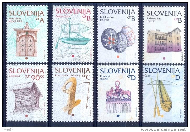 SI 2005-510-7 DEFINITIVE, SLOVENIA, 1 X 8v, MNH - Slowenien