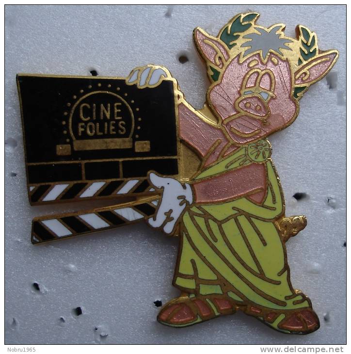 Pin´s Ciné Folies Bd Cochon Pig .superbe Egf - Cine