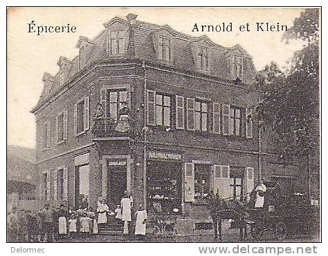 CPA Wittenheim 68 Haut Rhin Multivues Animées Epicerie Arnold Et Klein écrite 1919 Non Timbrée Dit - Wittenheim