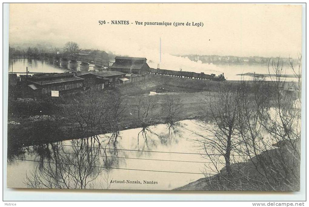 NANTES  - Vue Panoramique (gare Legé). - Gares - Avec Trains