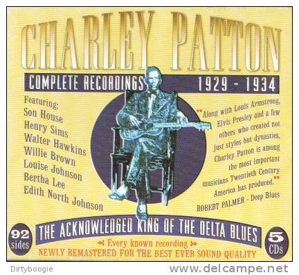 Charley PATTON - Complete Recordings 1929 - 1934 - COFFRET 5 CD - COUNTRY BLUES - SON HOUSE - Henry SIMS - Willie BROWN - Blues