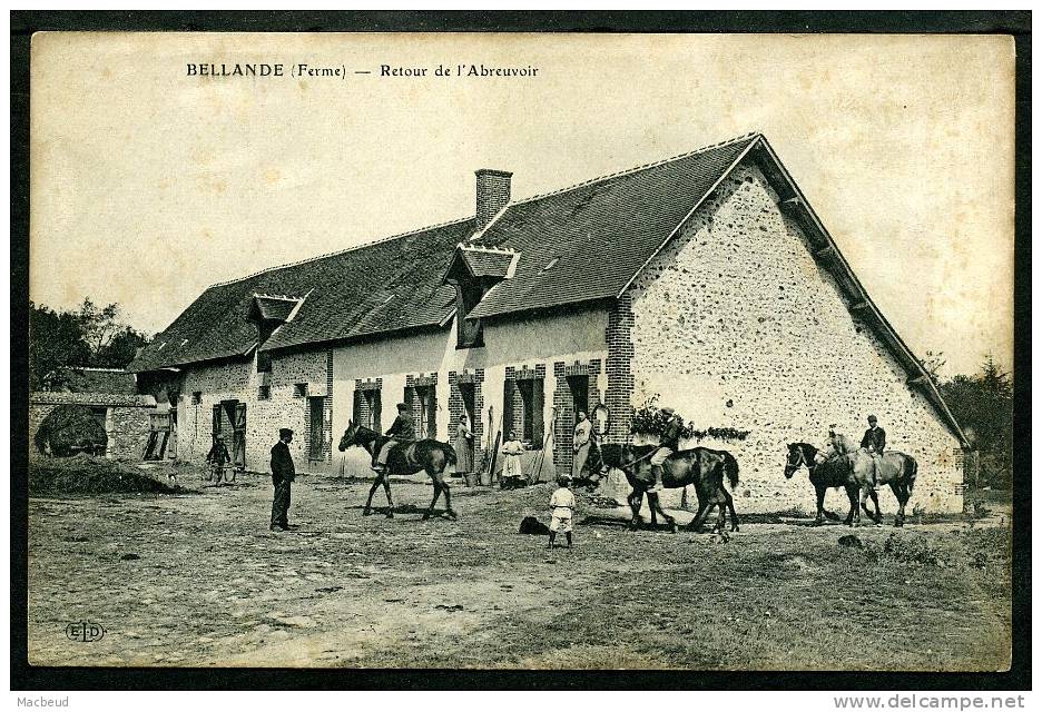 41 - BELLANDE - Ferme - Retour De L'Abreuvoir - Autres & Non Classés