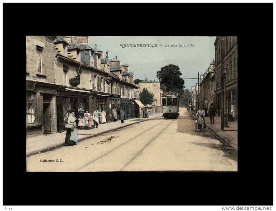 50 - EQUEURDREVILLE - La Rue Gambetta - Tramway - Tabac - Equeurdreville