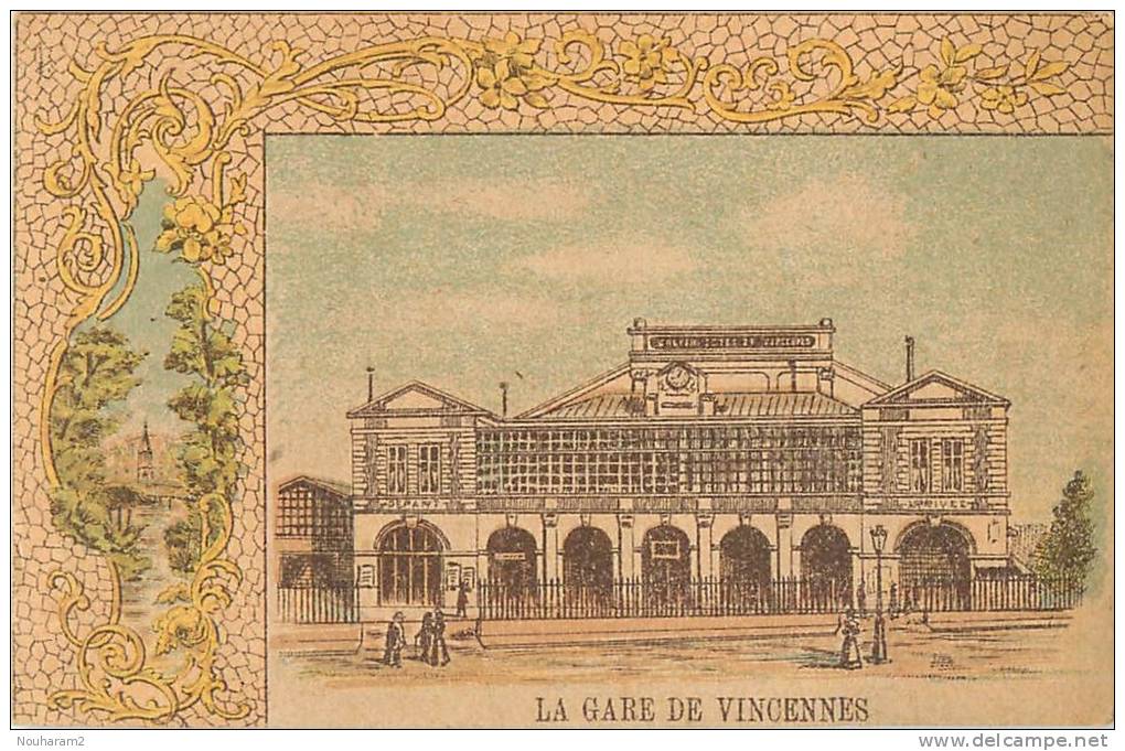 Chromos Réf. 940. La Gare De Vincennes - Autres & Non Classés