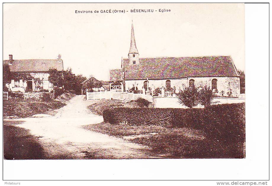 Environs De GACE  --  BESENLIEU  --  Eglise - Autres & Non Classés