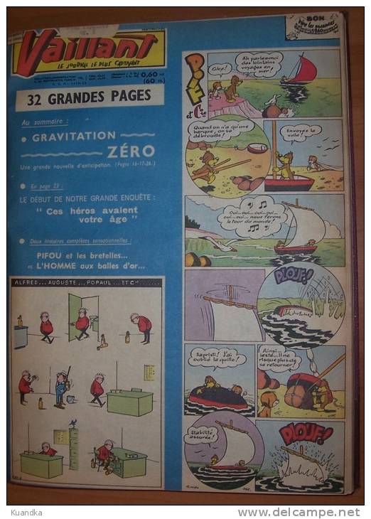 1960 Vaillant Le Journal Le Plus Captivant No 794-803,Album Relie, Bound Album,  Album Rilegato - Vaillant