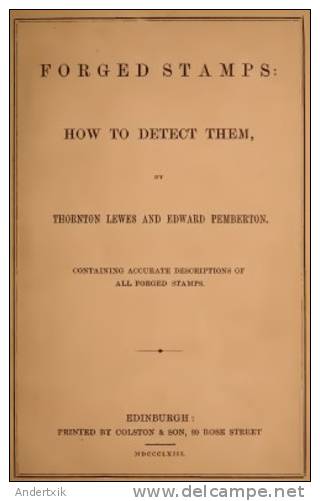 EBook: "Forged Stamps: How To Detect Them" By Pemberton - Other & Unclassified