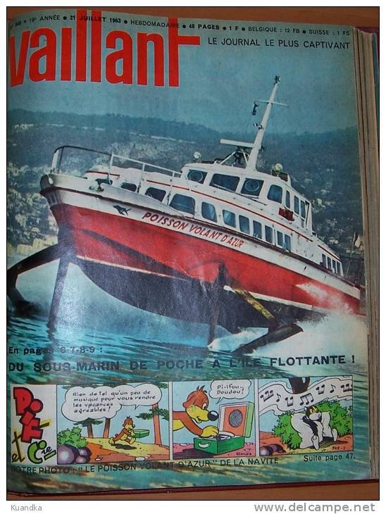 1963 Vaillant Le Journal le plus Captivant No 934-953,Album Relie, Bound Album,  Album Rilegato