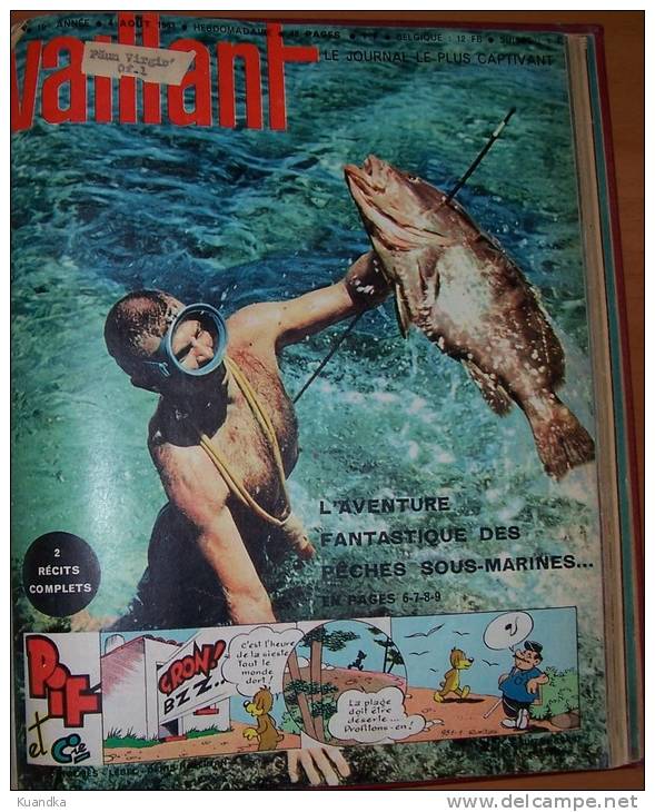 1963 Vaillant Le Journal le plus Captivant No 934-953,Album Relie, Bound Album,  Album Rilegato