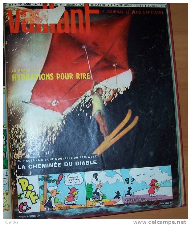 1963 Vaillant Le Journal le plus Captivant No 934-953,Album Relie, Bound Album,  Album Rilegato