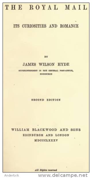 EBook: "The Royal Mail" By James Wilson Hyde - Autres & Non Classés