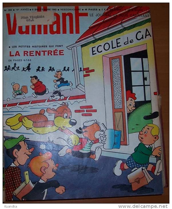 1963 Vaillant Le Journal Le Plus Captivant No 954-972,Album Relie, Bound Album,  Album Rilegato - Vaillant