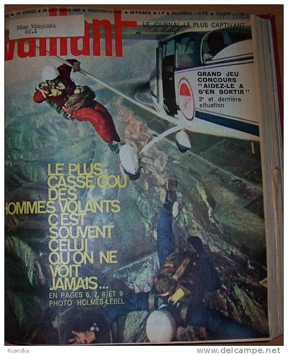 1963 Vaillant Le Journal le plus Captivant No 954-972,Album Relie, Bound Album,  Album Rilegato