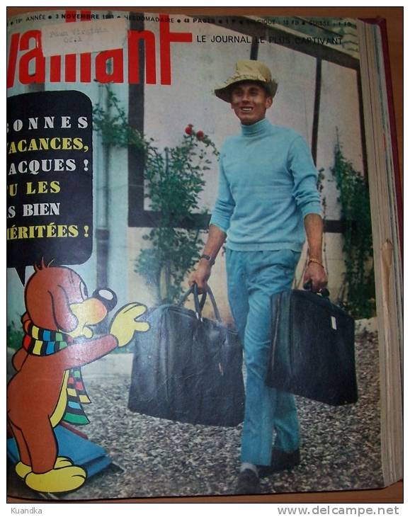 1963 Vaillant Le Journal le plus Captivant No 954-972,Album Relie, Bound Album,  Album Rilegato