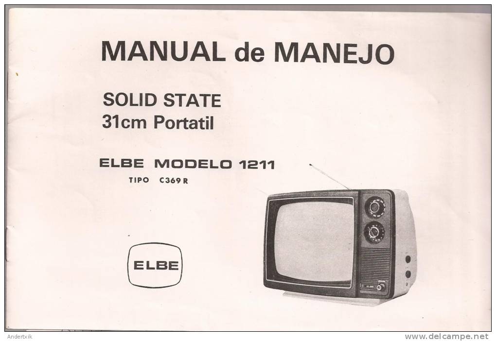 Libro De Instrucciones TV ELBE - Otros Planes